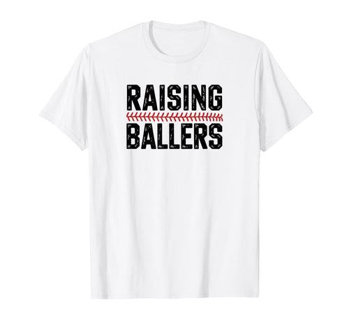 Raising Ballers Funny Baseball T-Shirt - Aesthetic Graphic Unisex - T-Shirt, Sweatshirt, Hoodie