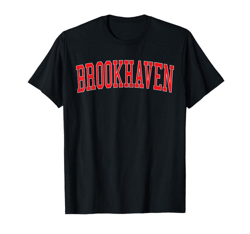 Brookhaven Ga Varsity Red Text T-Shirt - Novelty Apparel Unisex - T-Shirt, Sweatshirt, Hoodie