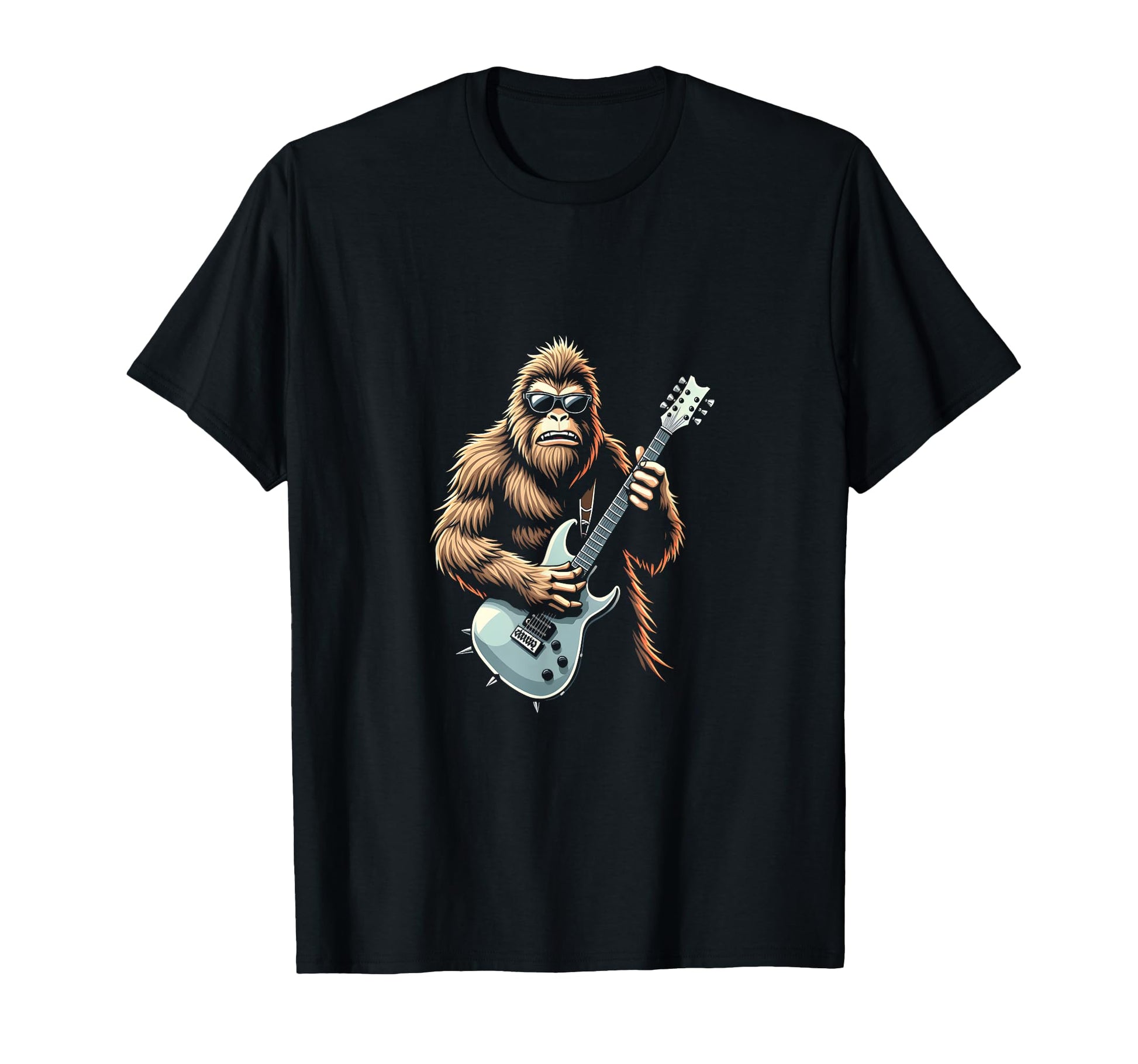 Bigfoot Guitar Legend Rocking Tunes Vibes T-Shirt - Streetwear Style Unisex - T-Shirt, Sweatshirt, Hoodie
