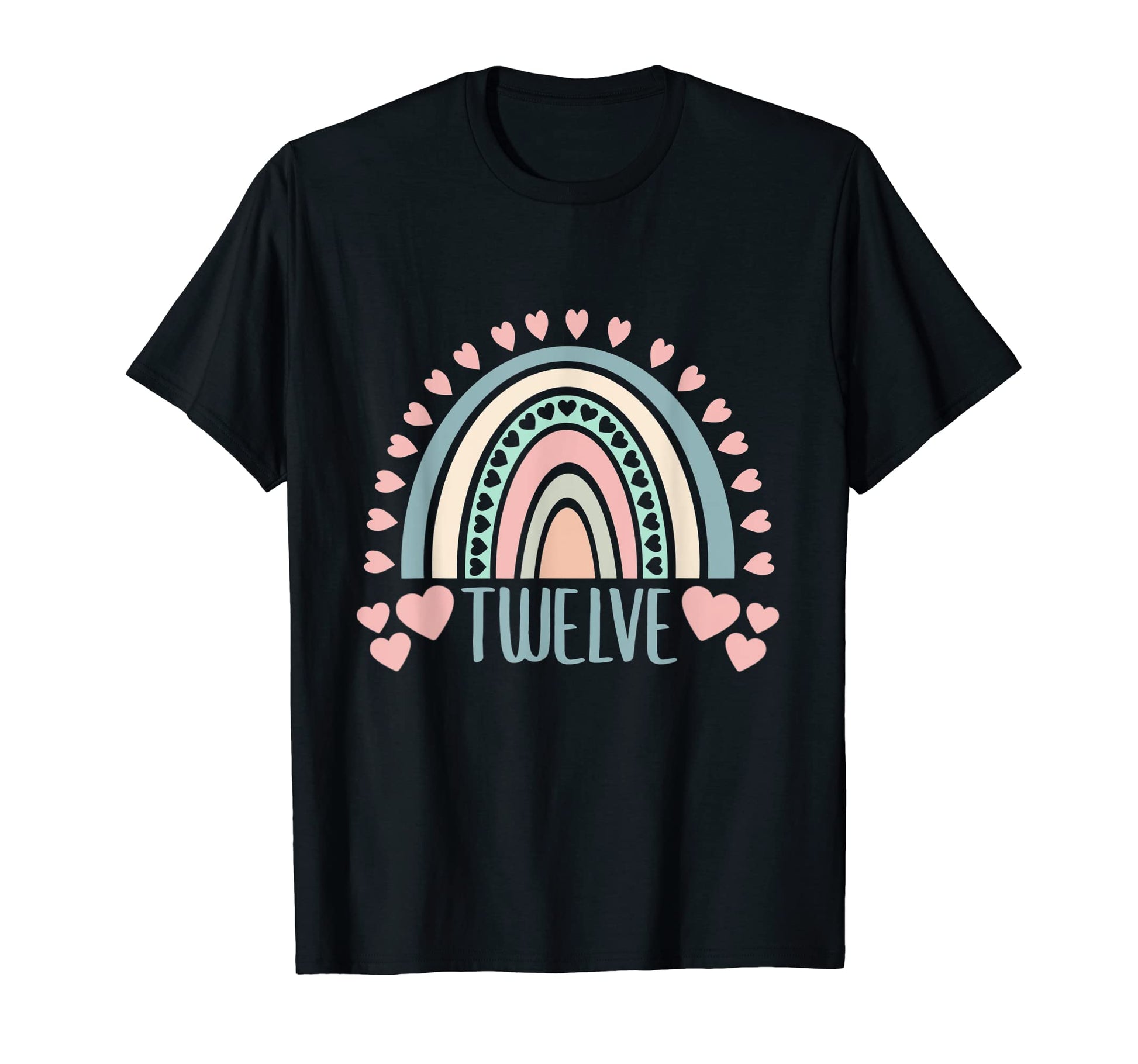 12 Year Old 12Th Birthday Boho Rainbow T-Shirt - Streetwear Style Unisex - T-Shirt, Sweatshirt, Hoodie