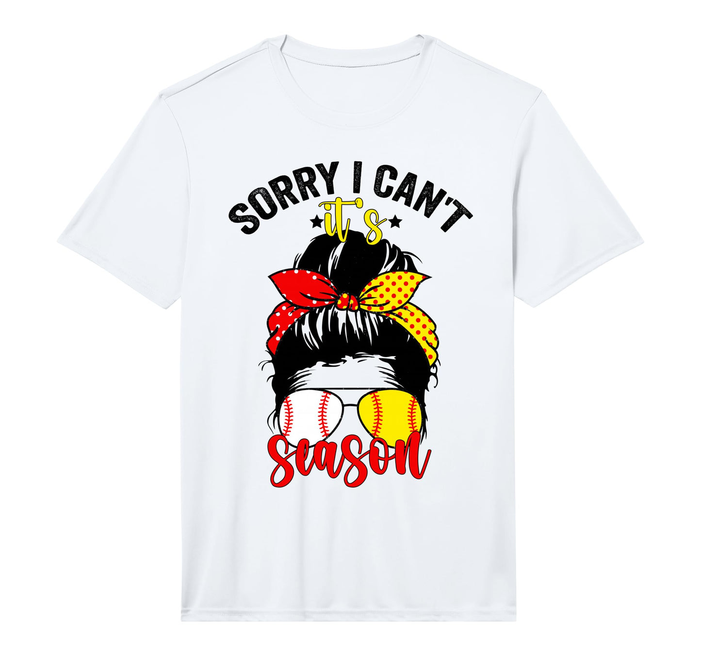Mens Sorry I Cant Its Baseball Softball T-Shirt - Minimalist Print Unisex - T-Shirt, Sweatshirt, Hoodie