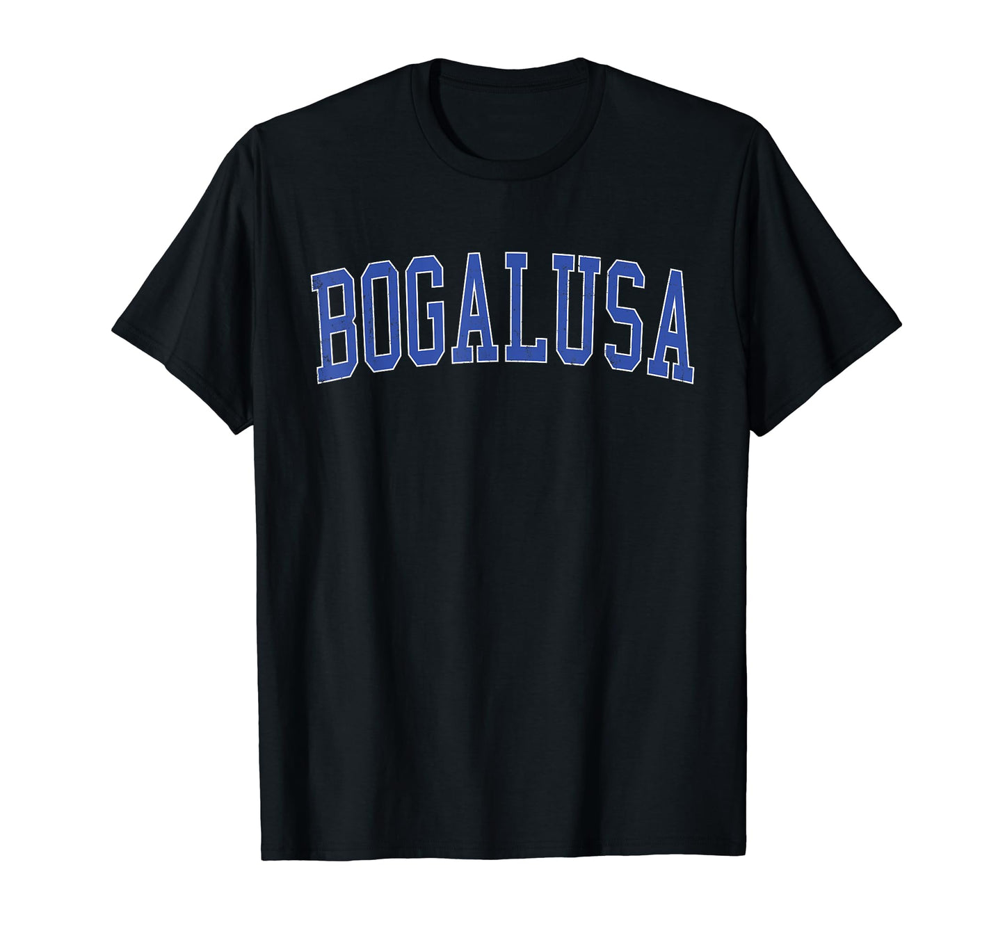 Bogalusa La Distressed Blue Varsity T-Shirt - Unique Graphic Unisex - T-Shirt, Sweatshirt, Hoodie