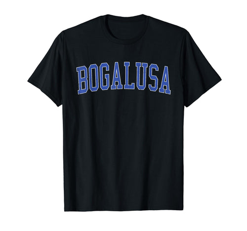 Bogalusa La Distressed Blue Varsity T-Shirt - Unique Graphic Unisex - T-Shirt, Sweatshirt, Hoodie