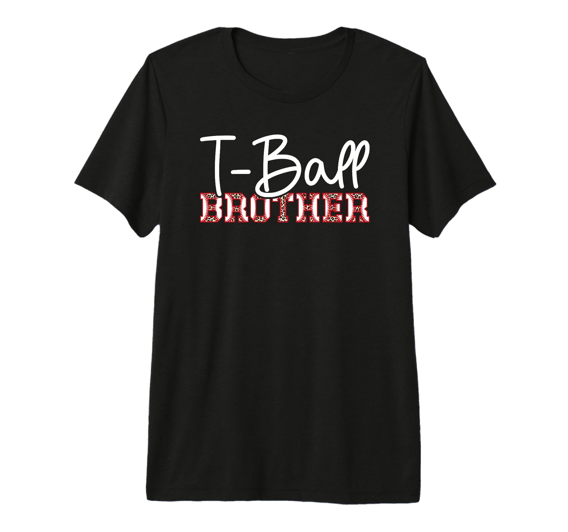 T Ball Brother Leopard Baseball T Ball T-Shirt - Fun Novelty Design Unisex - T-Shirt, Sweatshirt, Hoodie
