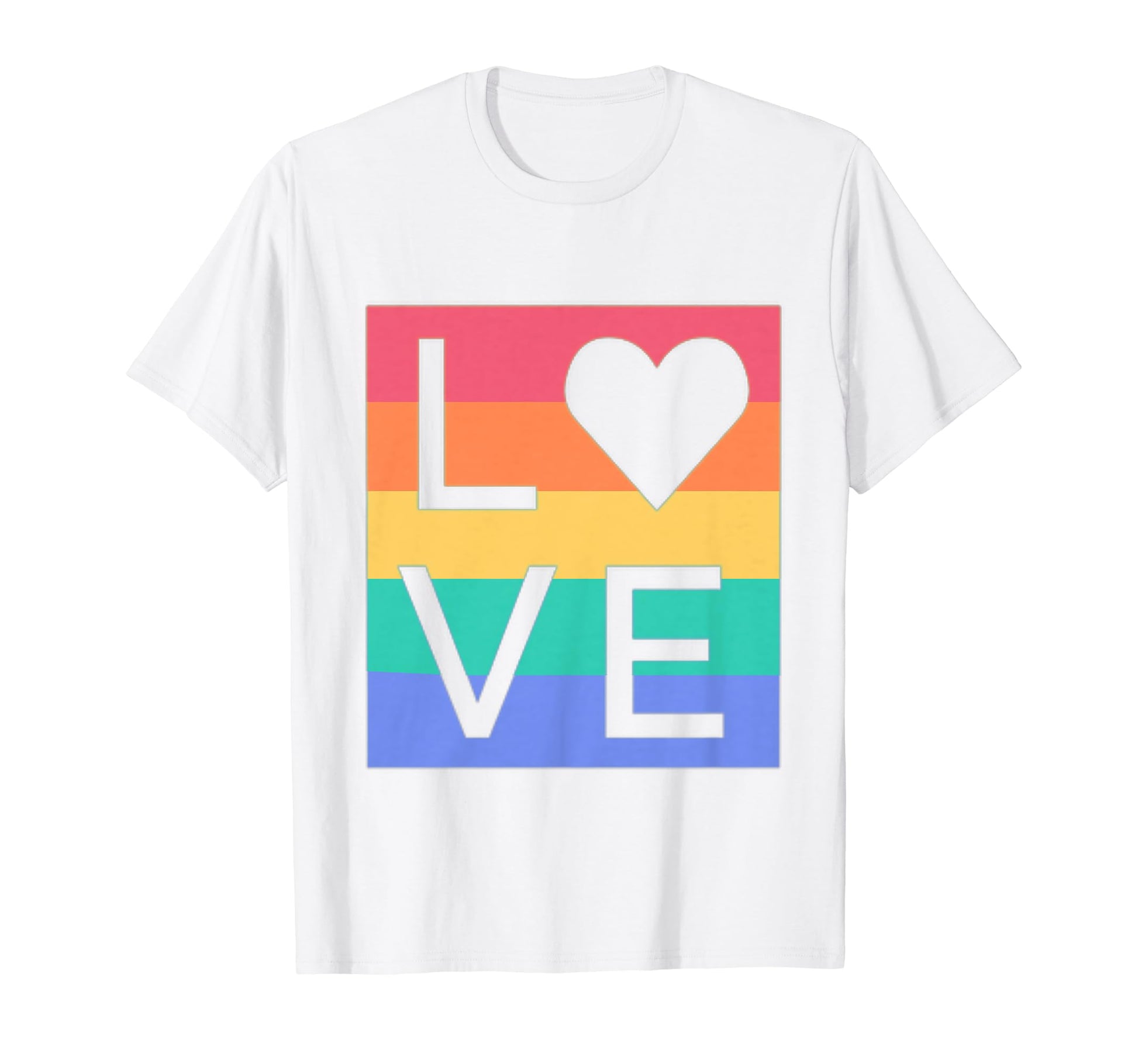 Love Pride Day Rainbow Lgbtq Love T-Shirt - Casual Everyday Wear for Adults - T-Shirt, Sweatshirt, Hoodie
