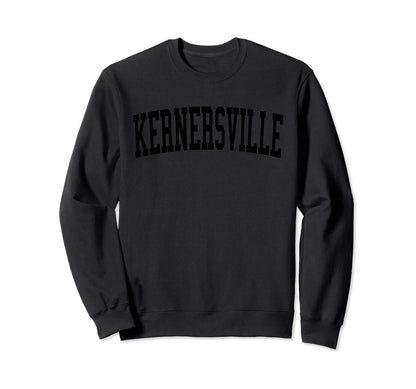 Kernersville Nc Distressed Black Sweatshirt - Trendy Graphic for Adults - T-Shirt, Sweatshirt, Hoodie