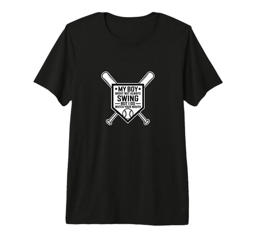 Humorous Baseball Fans Doesnt Always Swing T-Shirt - Trendy Graphic Unisex - T-Shirt, Sweatshirt, Hoodie