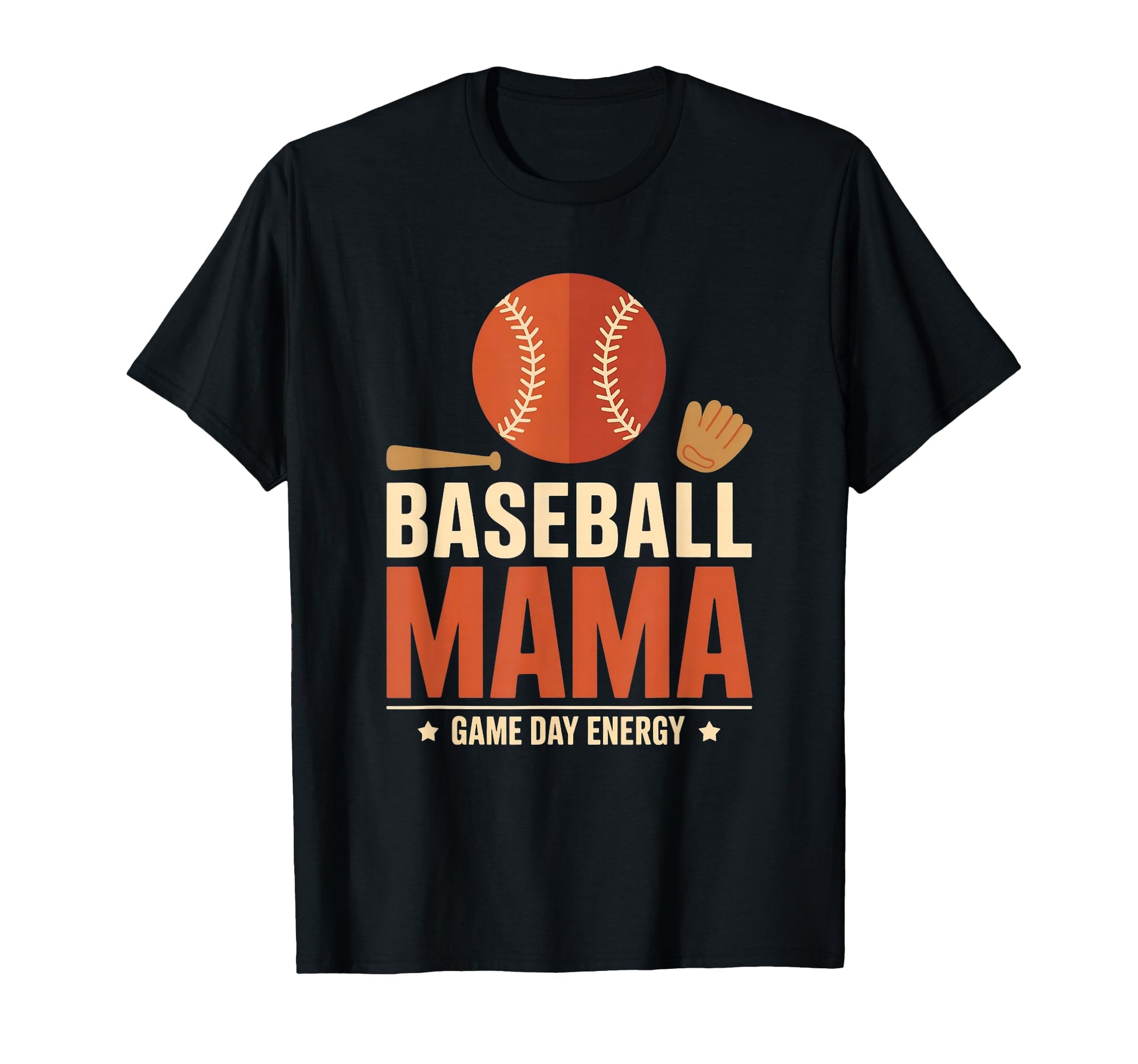 Baseball Mama Game Day Energy Funny Mom T-Shirt - Trendy Graphic Unisex - T-Shirt, Sweatshirt, Hoodie