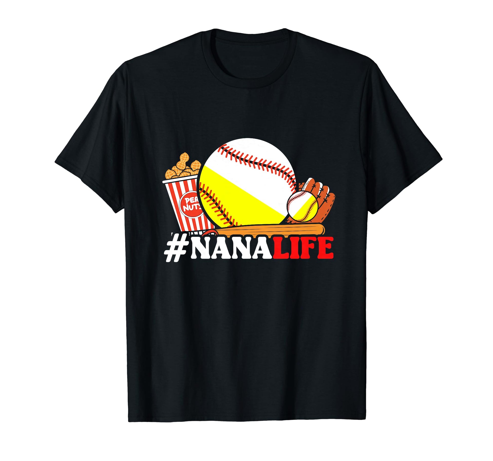 Nana Ballers Softball Baller T-Shirt - Fun Novelty Design for Adults - T-Shirt, Sweatshirt, Hoodie