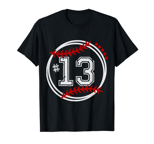 Baseball Jersey Number 13 Trendy T-Shirt - Aesthetic Graphic for Adults - T-Shirt, Sweatshirt, Hoodie