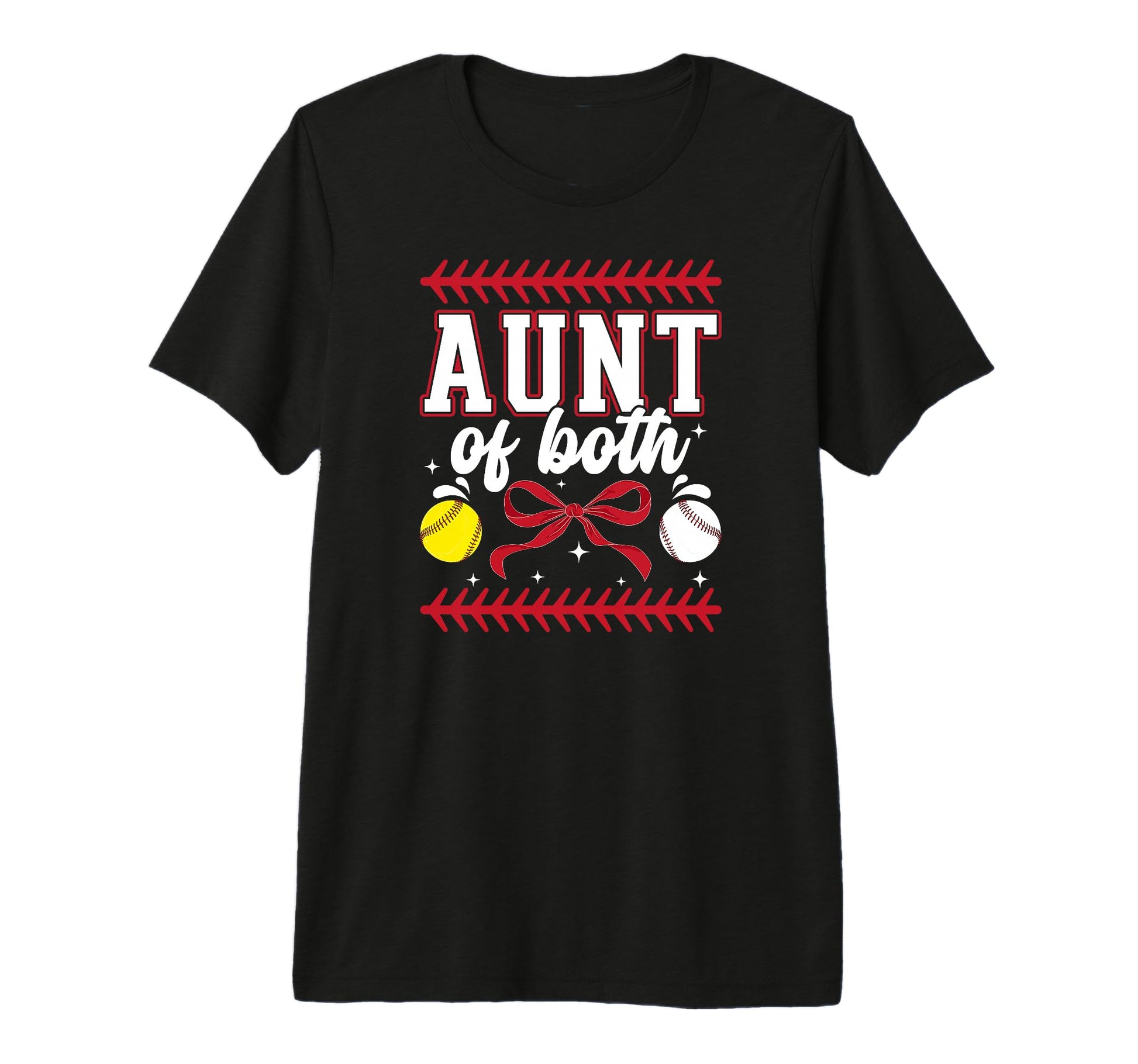 Aunt Both Coquette Baseball Softball T-Shirt - Aesthetic Graphic Unisex - T-Shirt, Sweatshirt, Hoodie