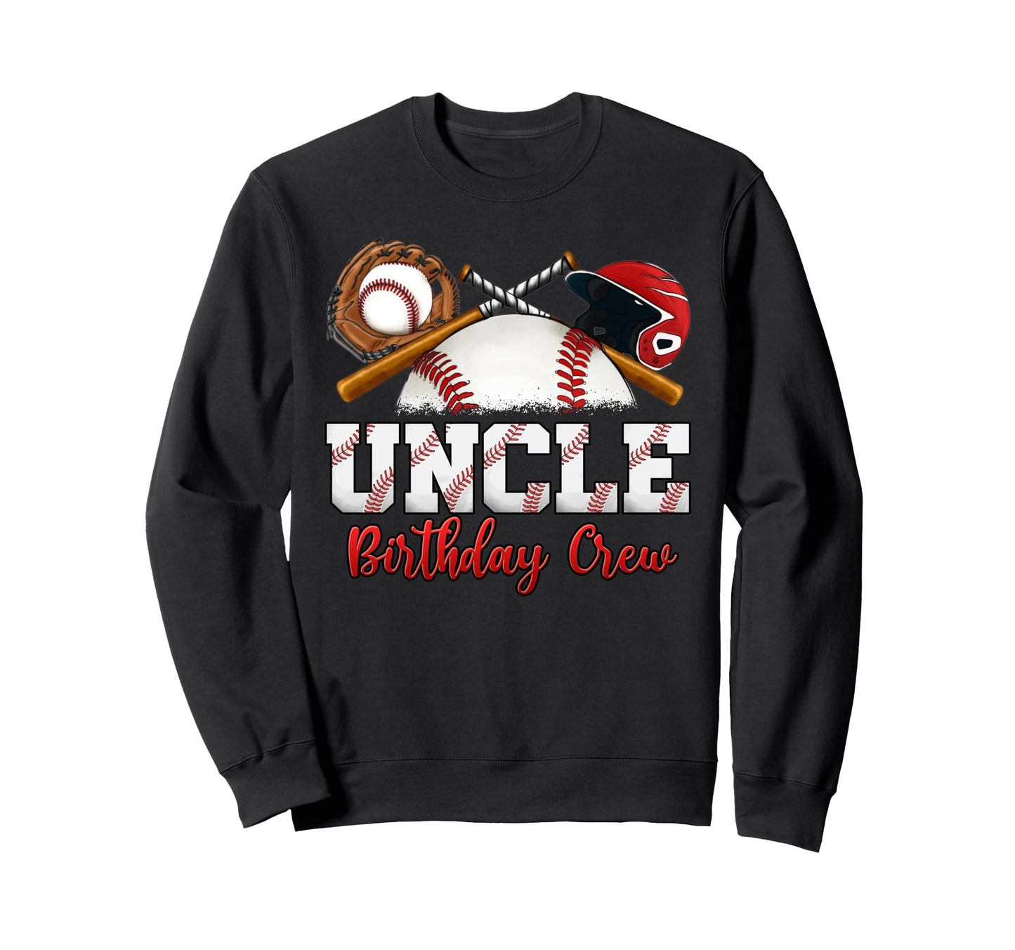 Baseball Birthday Party Sports Sweatshirt - Graphic Print for Adults - T-Shirt, Sweatshirt, Hoodie