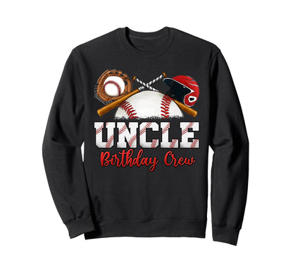 Baseball Birthday Party Sports Sweatshirt - Graphic Print for Adults - T-Shirt, Sweatshirt, Hoodie