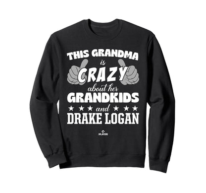 Grandma Crazy Drake Logan Sweatshirt - Streetwear Style for Adults - T-Shirt, Sweatshirt, Hoodie