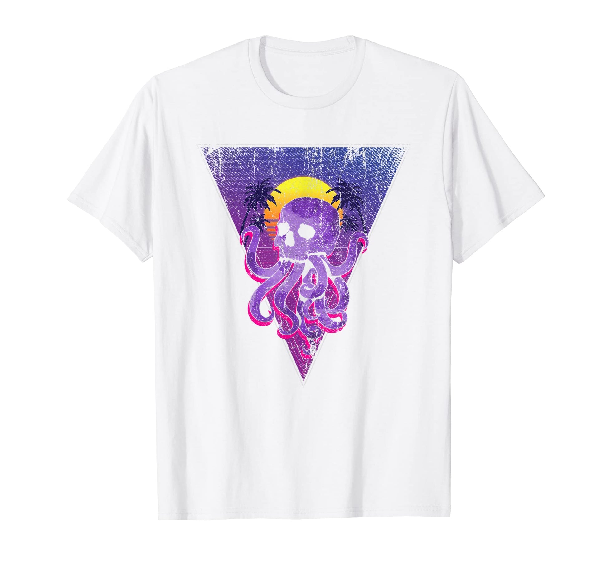 80S Aesthetic Kraken Skull Sea Monster T-Shirt - Unique Graphic Men Women - T-Shirt, Sweatshirt, Hoodie