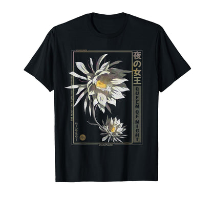 Anime Moon Flower Japanese Vaporwave T-Shirt - Unique Graphic Men Women - T-Shirt, Sweatshirt, Hoodie