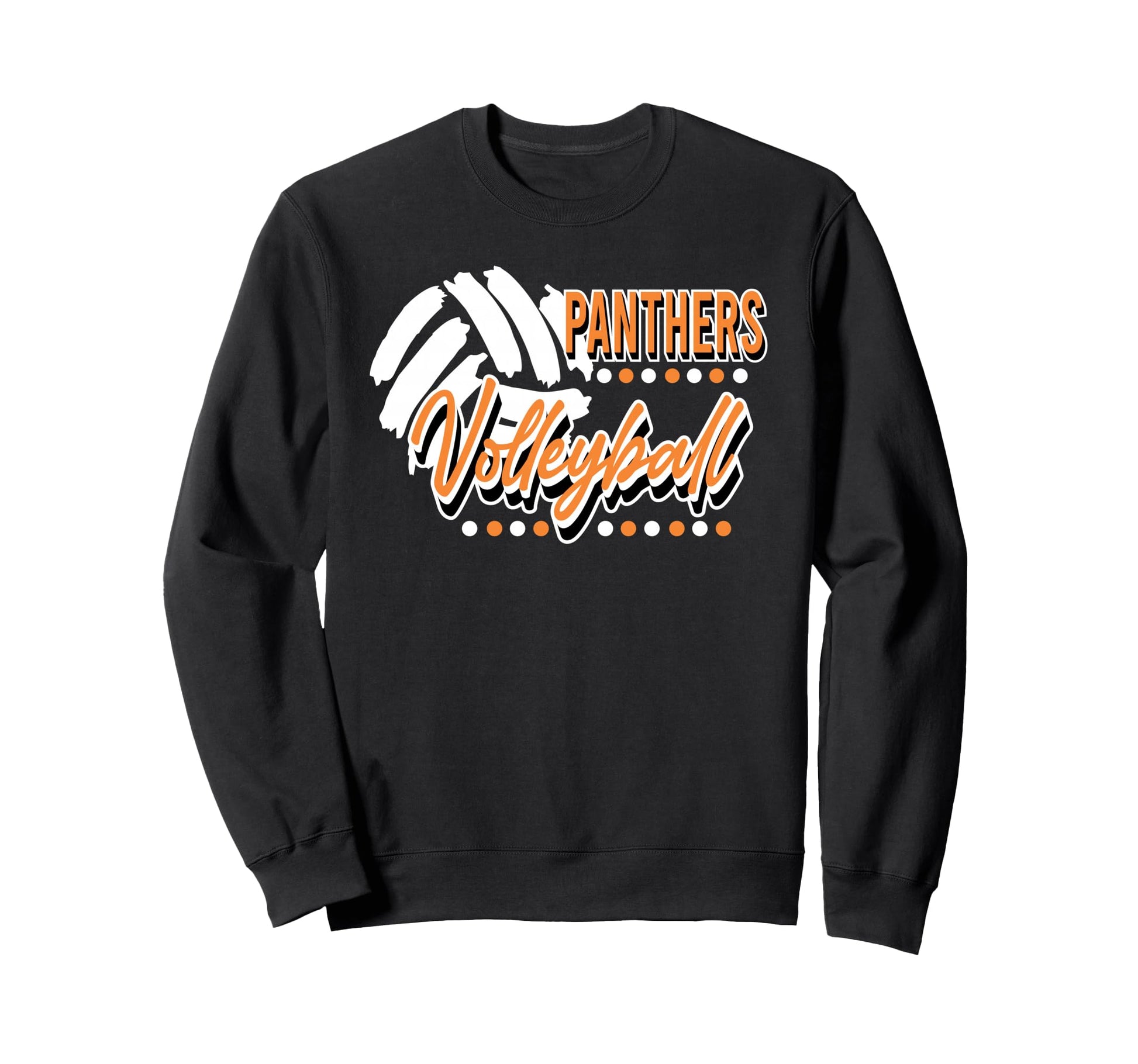 Orange Panthers Volleyball Sweatshirt - Casual Everyday Wear for Adults - T-Shirt, Sweatshirt, Hoodie