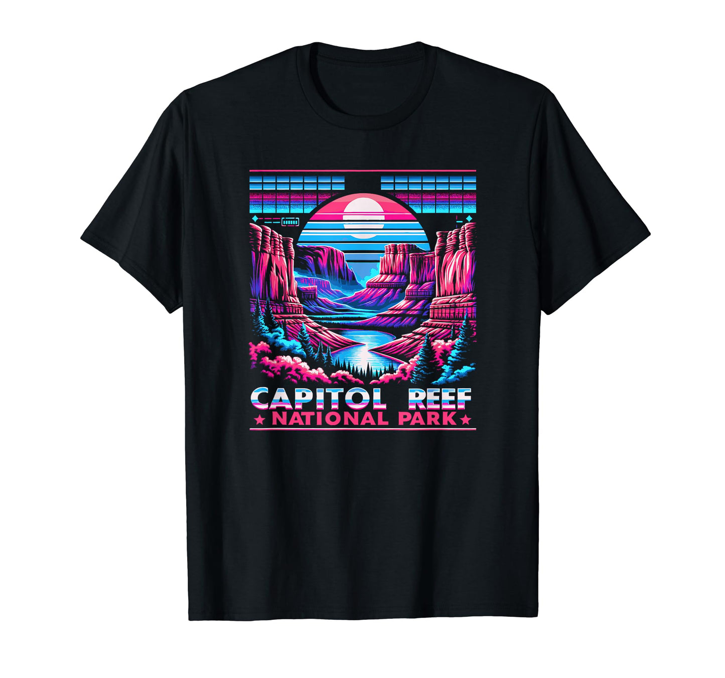 Capitol Reef National Park Utah 80S T-Shirt - Graphic Print Men Women - T-Shirt, Sweatshirt, Hoodie