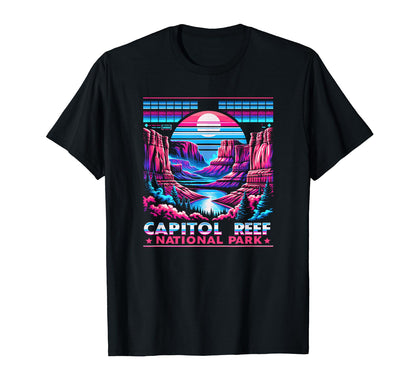 Capitol Reef National Park Utah 80S T-Shirt - Graphic Print Men Women - T-Shirt, Sweatshirt, Hoodie
