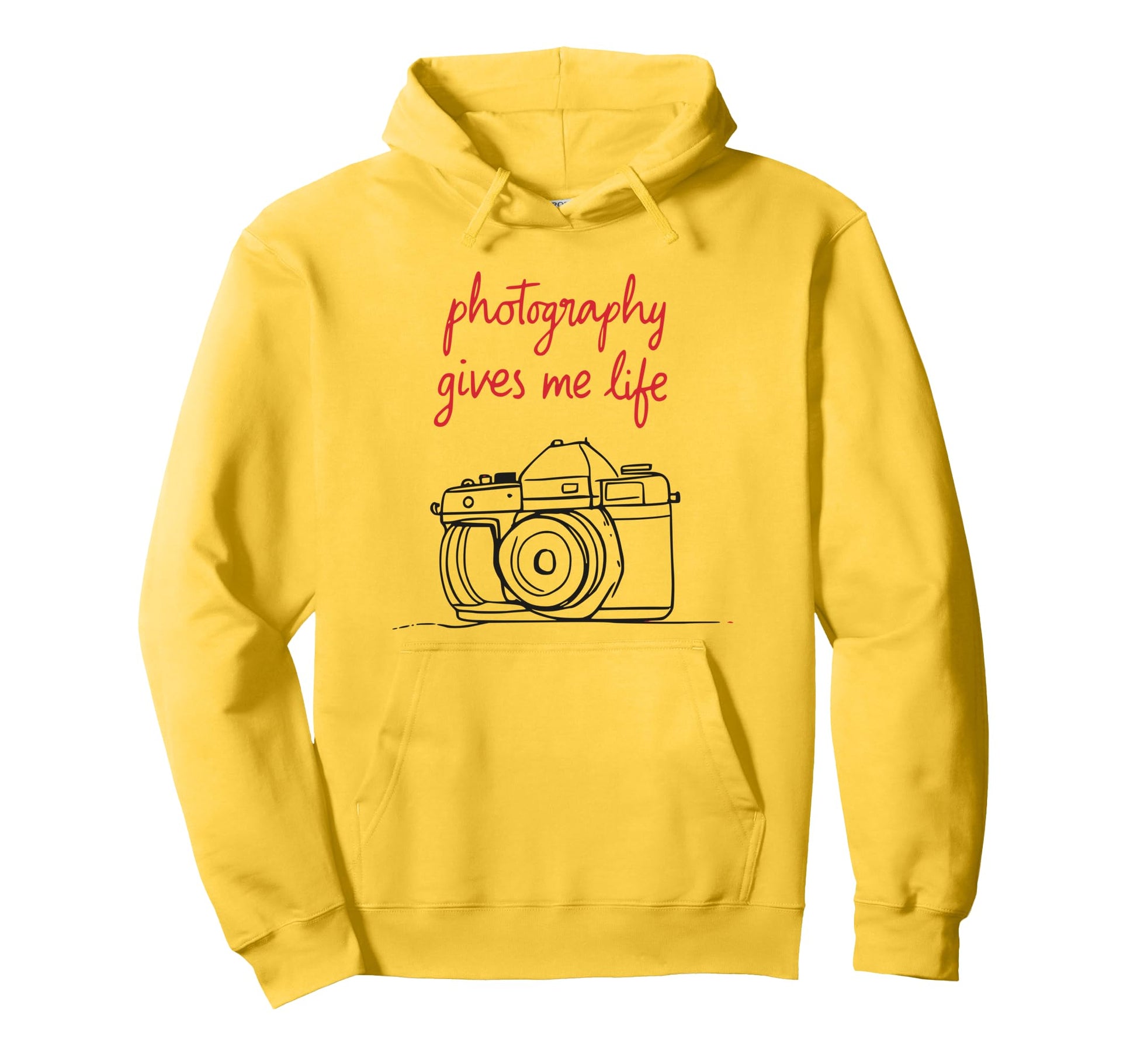 Photography Gives Me Life Camera Art Hoodie - Streetwear Style Unisex - T-Shirt, Sweatshirt, Hoodie