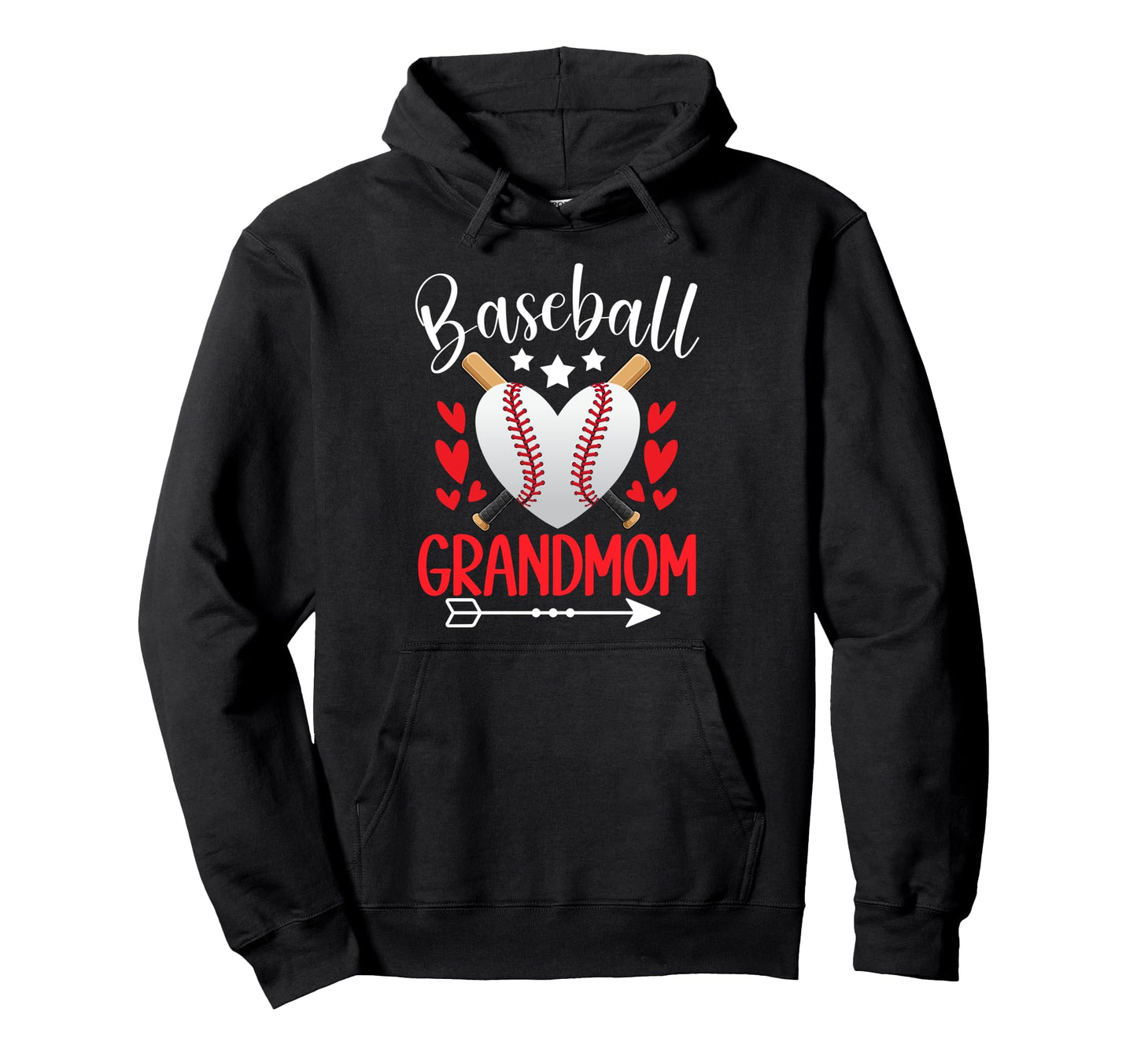 Baseball Grandmom Baseball Player Hoodie - Casual Everyday Wear for Adults - T-Shirt, Sweatshirt, Hoodie