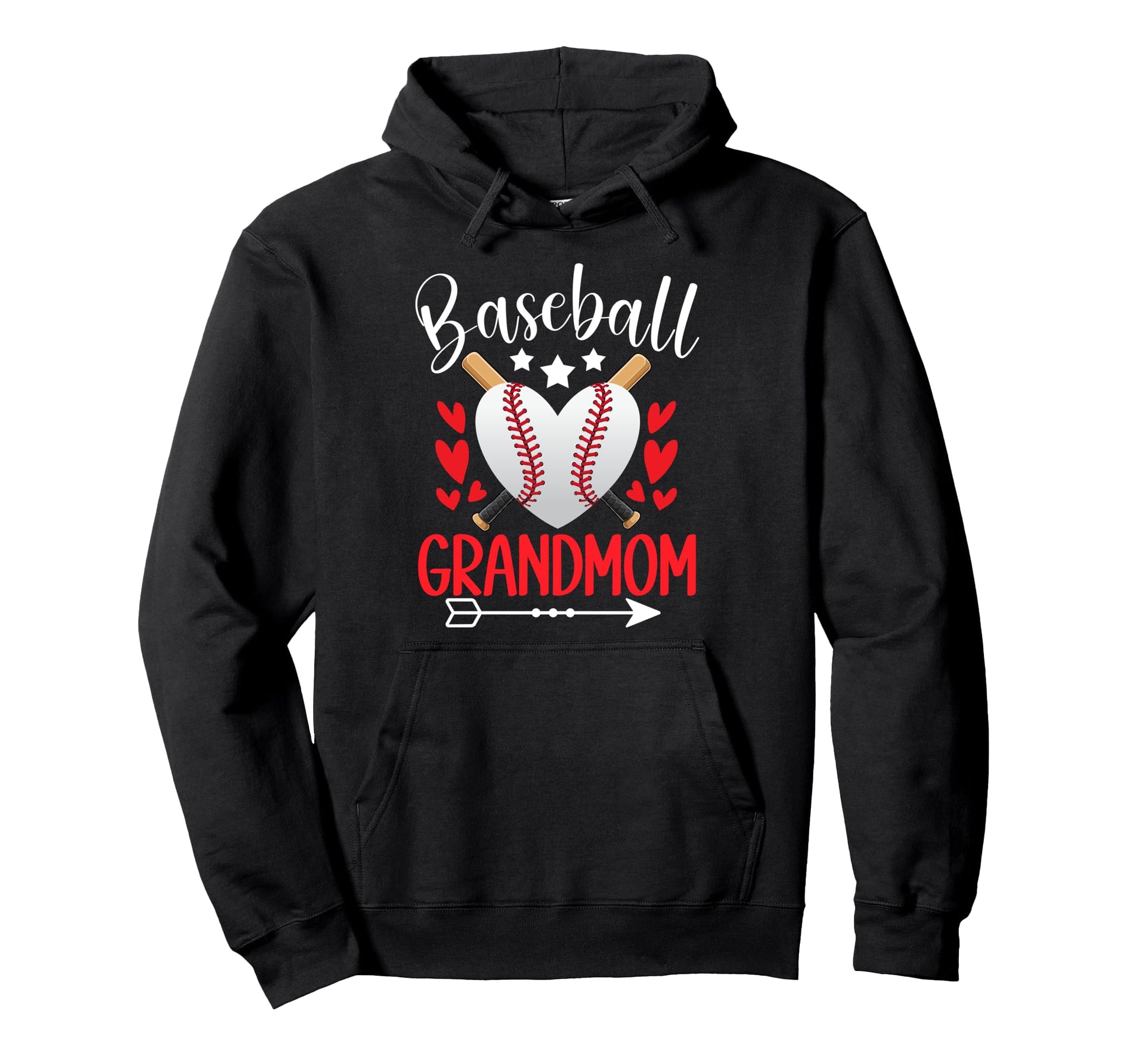 Baseball Grandmom Baseball Player Hoodie - Casual Everyday Wear for Adults - T-Shirt, Sweatshirt, Hoodie
