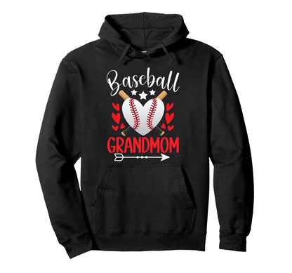 Baseball Grandmom Baseball Player Hoodie - Casual Everyday Wear for Adults - T-Shirt, Sweatshirt, Hoodie