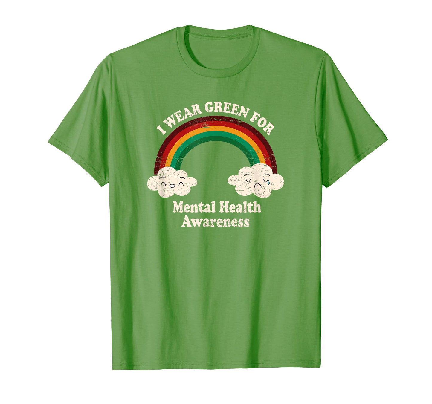 I Wear Green Mental Health Awareness T-Shirt - Aesthetic Graphic Men Women - T-Shirt, Sweatshirt, Hoodie