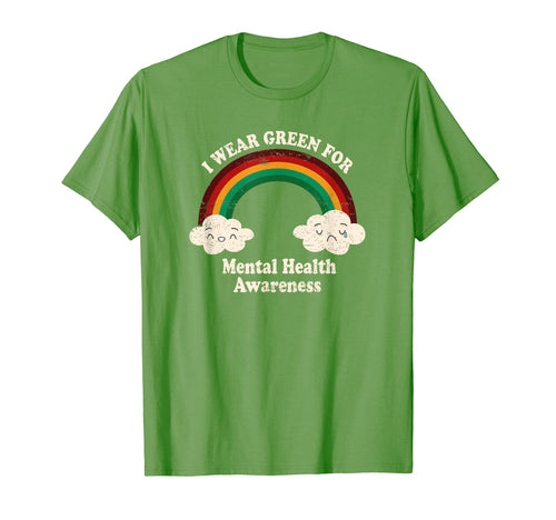 I Wear Green Mental Health Awareness T-Shirt - Aesthetic Graphic Men Women - T-Shirt, Sweatshirt, Hoodie