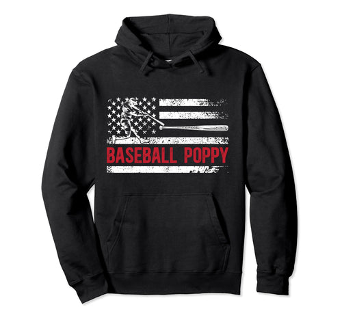 Baseball Poppy Us Flag Poppy Baseball Hoodie - Streetwear Style for Adults - T-Shirt, Sweatshirt, Hoodie