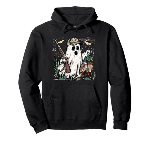 Camouflage Duck Hunting Ghost Halloween Hoodie - Fun Novelty Design Unisex - T-Shirt, Sweatshirt, Hoodie