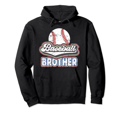 Baseball Brother Baseball Players Hoodie - Graphic Print for Adults - T-Shirt, Sweatshirt, Hoodie