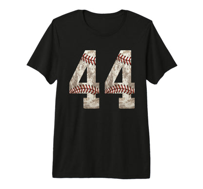 Baseball Jersey Number 44 Outfit T-Shirt - Fun Novelty Design for Adults - T-Shirt, Sweatshirt, Hoodie