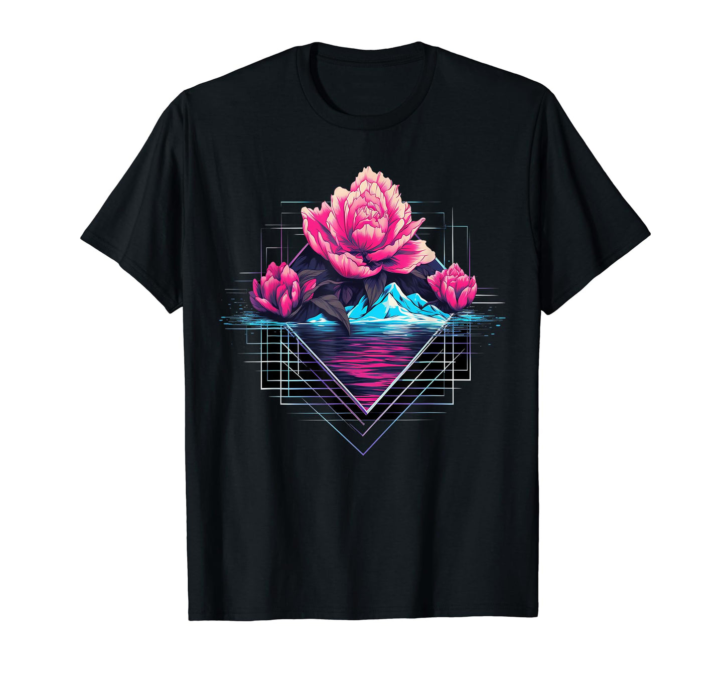 Japan Aesthetic Vaporwave Flower T-Shirt - Fun Novelty Design Unisex - T-Shirt, Sweatshirt, Hoodie