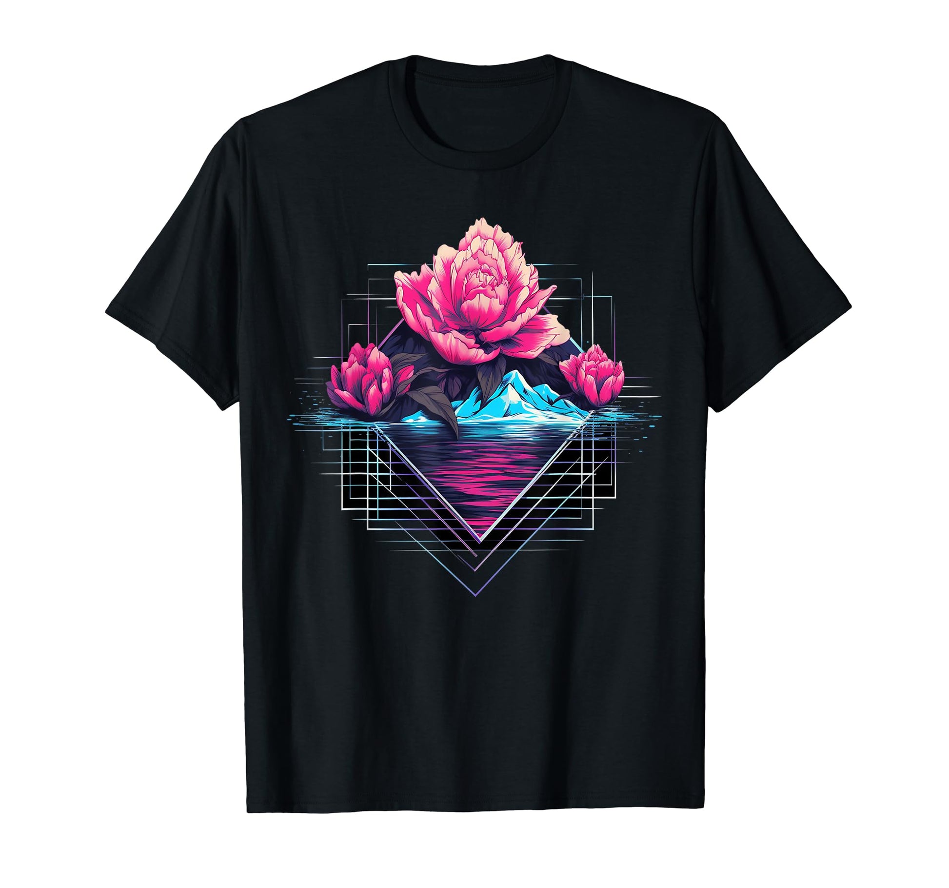Japan Aesthetic Vaporwave Flower T-Shirt - Fun Novelty Design Unisex - T-Shirt, Sweatshirt, Hoodie