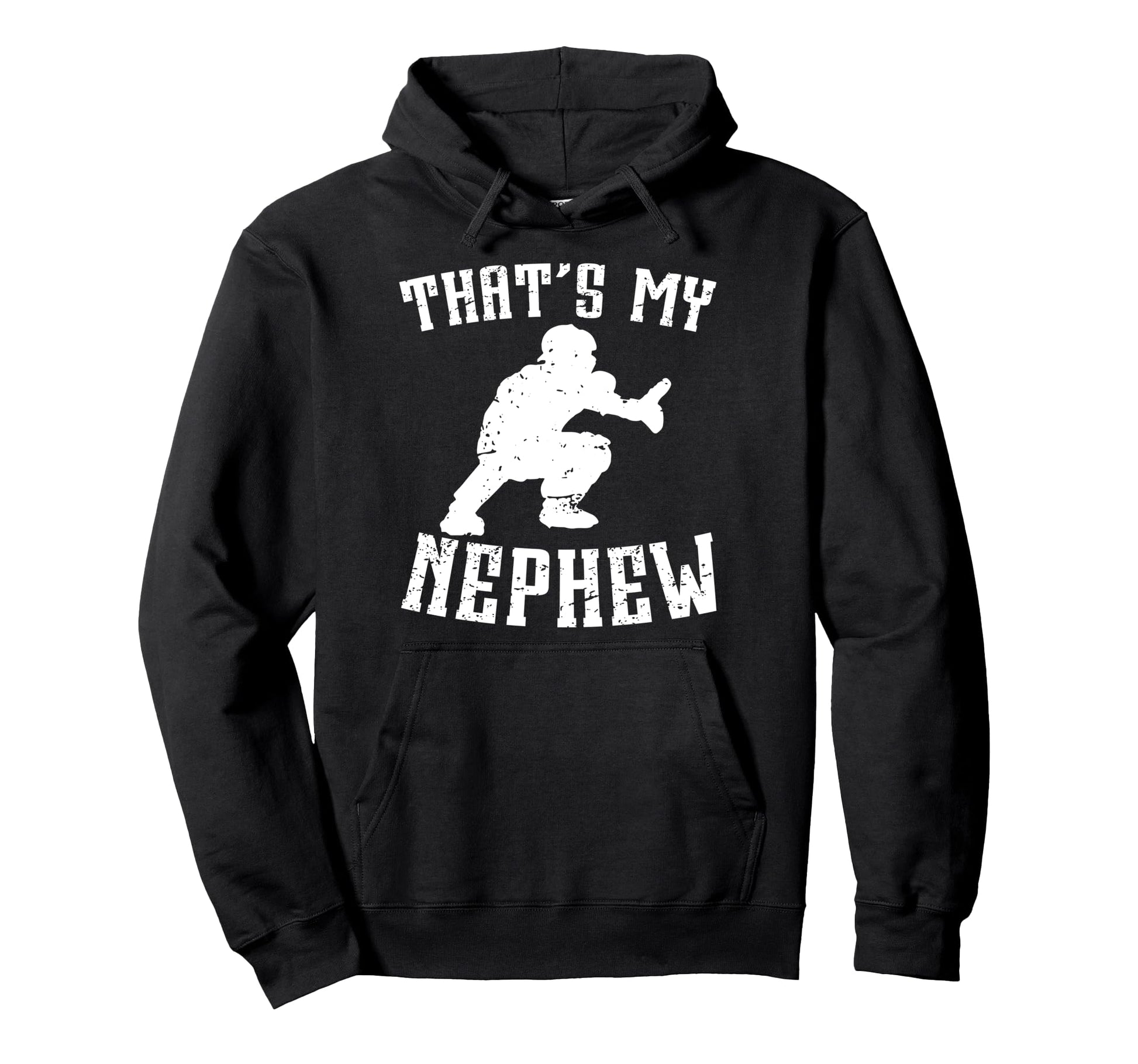 Proud Baseball Catcher Uncle Baseball Hoodie - Minimalist Print Men Women - T-Shirt, Sweatshirt, Hoodie