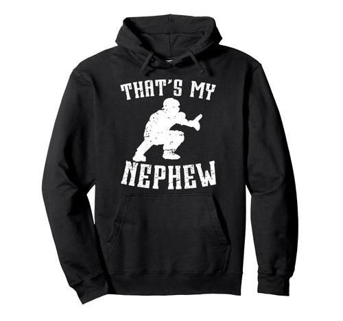 Proud Baseball Catcher Uncle Baseball Hoodie - Minimalist Print Men Women - T-Shirt, Sweatshirt, Hoodie