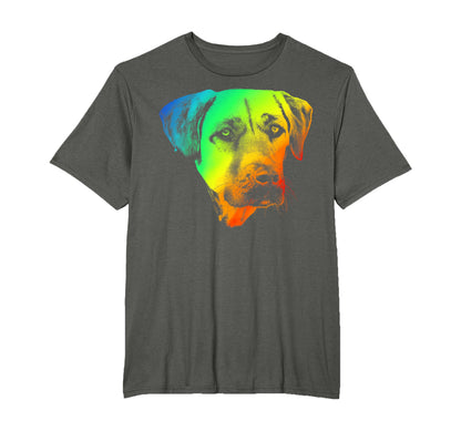 Black Mouth Cur Colorful Rainbow T-Shirt - Aesthetic Graphic for Adults - T-Shirt, Sweatshirt, Hoodie