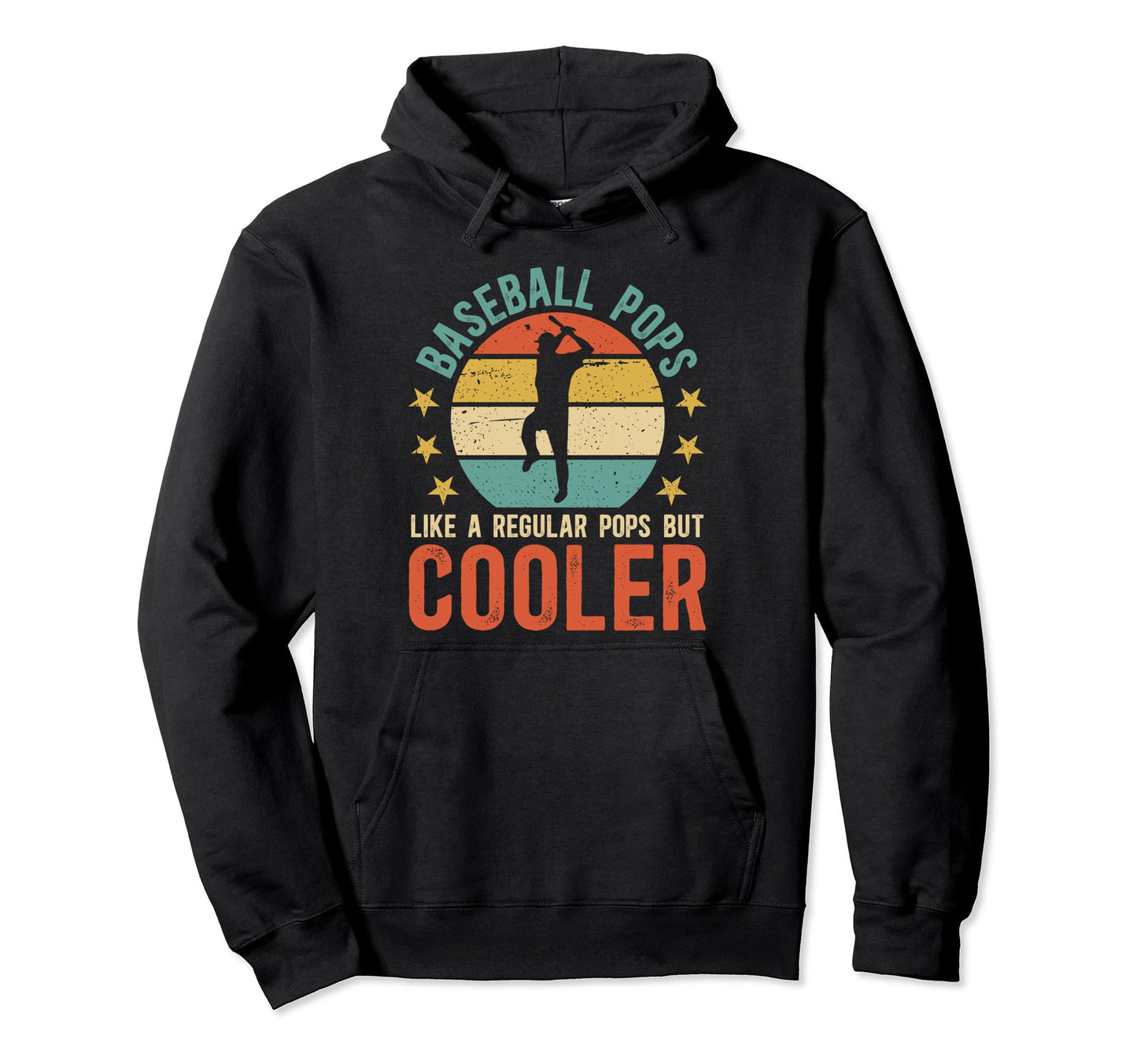 Baseball Pops Grandpa Pops Baseball Hoodie - Trendy Graphic Men Women - T-Shirt, Sweatshirt, Hoodie