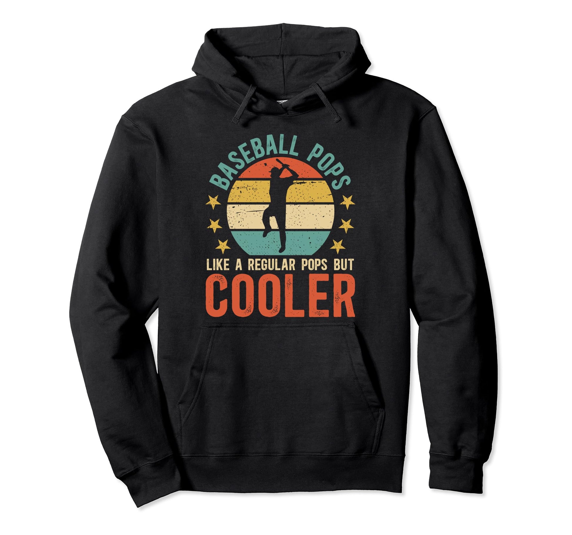Baseball Pops Grandpa Pops Baseball Hoodie - Trendy Graphic Men Women - T-Shirt, Sweatshirt, Hoodie