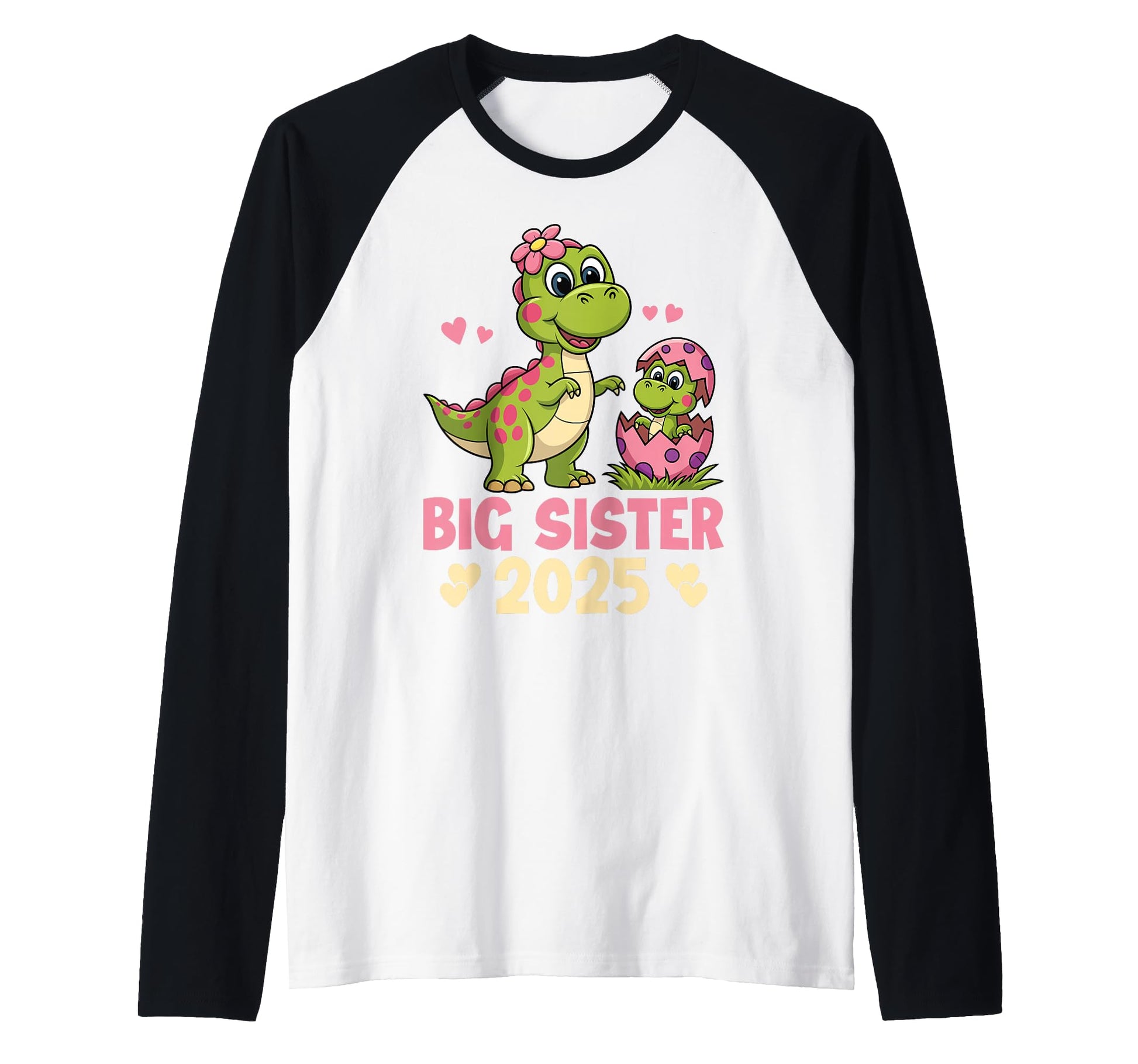 Big Sister 2025 Dinosaur Love Family T-Shirt - Custom Art Print Men Women - T-Shirt, Sweatshirt, Hoodie