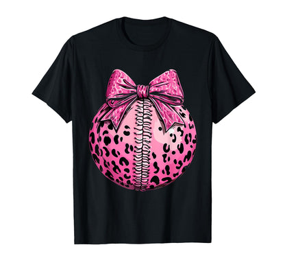 Baseball Coquette Bow Baseball Mom T-Shirt - Unique Graphic Men Women - T-Shirt, Sweatshirt, Hoodie
