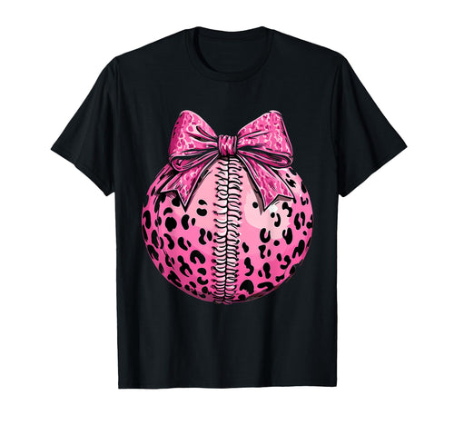Baseball Coquette Bow Baseball Mom T-Shirt - Unique Graphic Men Women - T-Shirt, Sweatshirt, Hoodie