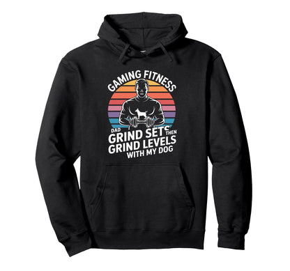 Gaming Fitness Dad Grind Sets Hoodie - Casual Everyday Wear for Adults - T-Shirt, Sweatshirt, Hoodie