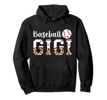 Baseball Gigi Leopard Grandma Gigi Hoodie - Aesthetic Graphic for Adults - T-Shirt, Sweatshirt, Hoodie