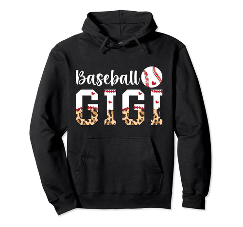 Baseball Gigi Leopard Grandma Gigi Hoodie - Aesthetic Graphic for Adults - T-Shirt, Sweatshirt, Hoodie