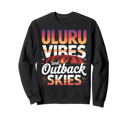 Uluru Australia Ayers Rock Sweatshirt - Aesthetic Graphic for Adults - T-Shirt, Sweatshirt, Hoodie
