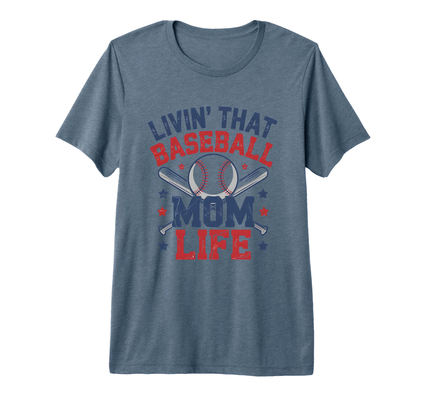 Livin That Baseball Mom Life Sports T-Shirt - Aesthetic Graphic Men Women - T-Shirt, Sweatshirt, Hoodie