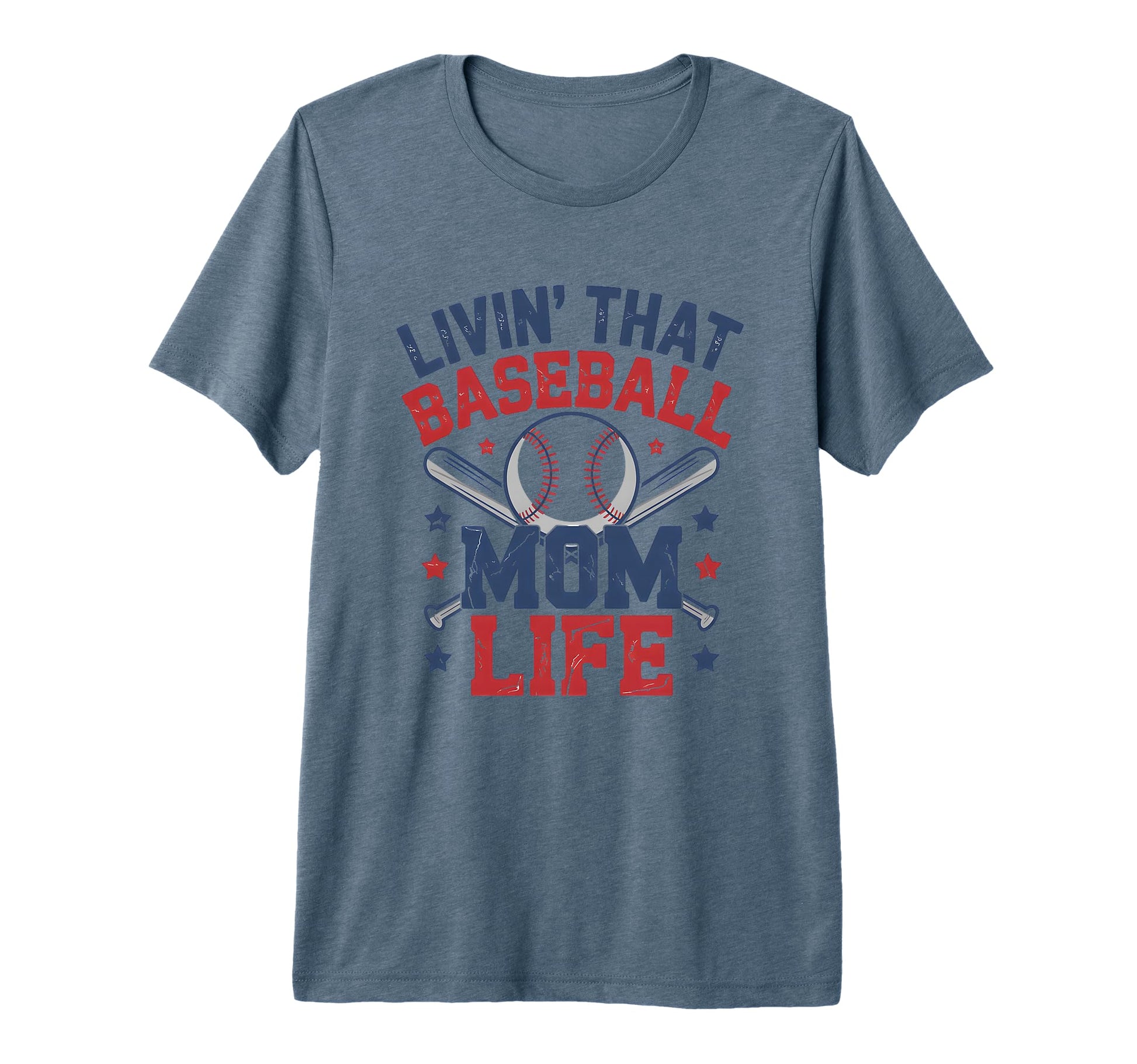 Livin That Baseball Mom Life Sports T-Shirt - Aesthetic Graphic Men Women - T-Shirt, Sweatshirt, Hoodie