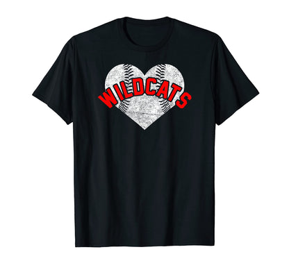 Wildcats Baseball Softball High T-Shirt - Novelty Apparel for Adults - T-Shirt, Sweatshirt, Hoodie